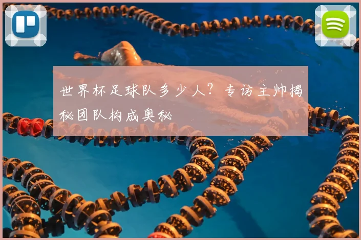 世界杯足球队多少人?专访主帅揭秘团队构成奥秘